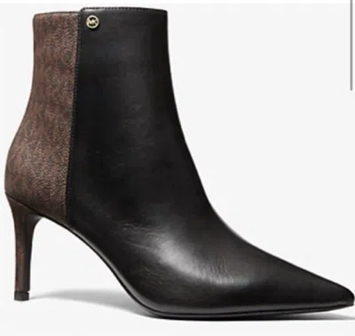 Michael Kors Women's Alina Flex Pointed Toe Logo Booties In Black