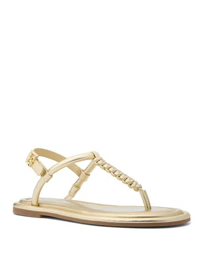 Michael Kors Women's Audrina Thong Sandals In Gold