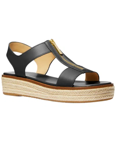 Michael Kors Women's Berkley Espadrille Platform Sandals In Black