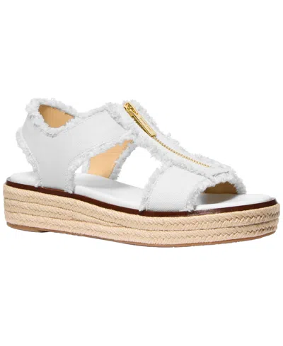 Michael Kors Women's Berkley Espadrille Platform Sandals In White