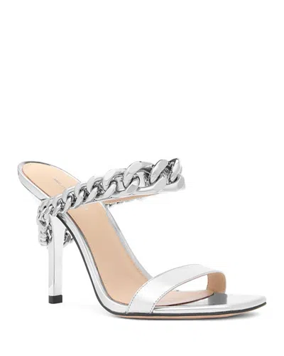 Michael Kors Women's Bianca Chain Sandals In Silver