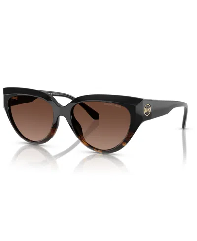 Michael Kors Women's Boca Raton Polarized Sunglasses, Mk2241u In Black Tortoise Gradient
