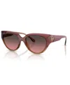 Michael Kors Woman Sunglass Mk2241u Boca Raton In Dusty Rose Light Brown
