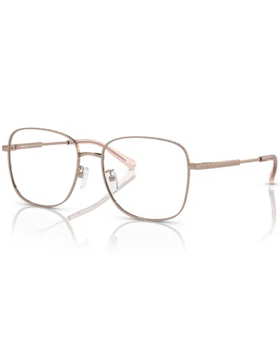 Michael Kors Women's Borneo Eyeglasses, Mk3074d In Rose Gold