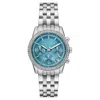 Michael Kors Women's Bryant Blue Dial Watch In Silver