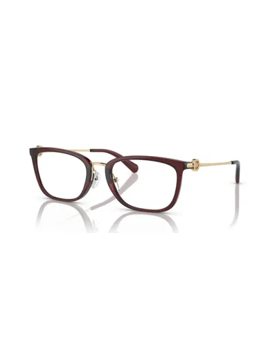 Michael Kors Women's Captiva Eyeglasses, Mk4054 In Dark Red