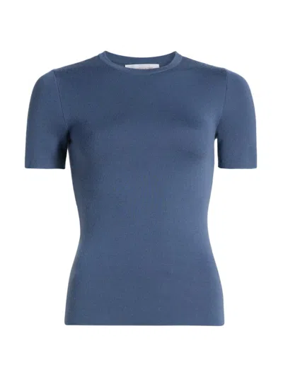 Michael Kors Women's Cashmere Crewneck T-shirt In Blue