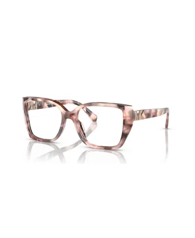 Michael Kors Women's Castello Eyeglasses, Mk4115u In Pink Pearlized Tortoise