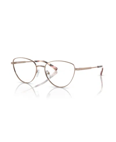 Michael Kors Women's Cat Eye Crested Butte Eyeglasses, Mk3070 In Gold