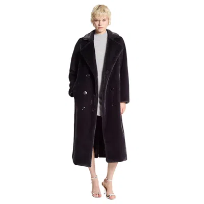 Michael Kors Women's Coats  - Oversized Db Fx Fur Coat - Blue