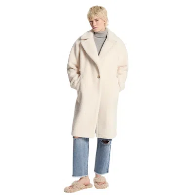 Michael Kors Women's Coats  - Oversized Teddy Shearling - Ivory In Neutral