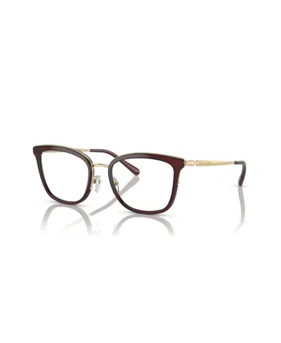 Michael Kors Women's Coconut Grove Eyeglasses, Mk3032 In Dark Red