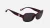 Michael Kors Women's Connie Eyeglasses In Plum In Black
