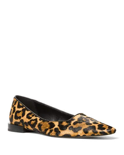 Michael Kors Women's Darrah Driver Moccasin Flats In Animal Print