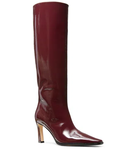 Michael Kors Women's Darrah Heeled Boots In Burgundy