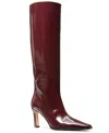 Michael Kors Darrah Patent Leather Boot In Burgundy