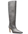 Michael Kors Darrah Burnished Leather Boot In Gray