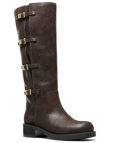 Michael Kors Women's Darrington Block Heel Boots In Brown