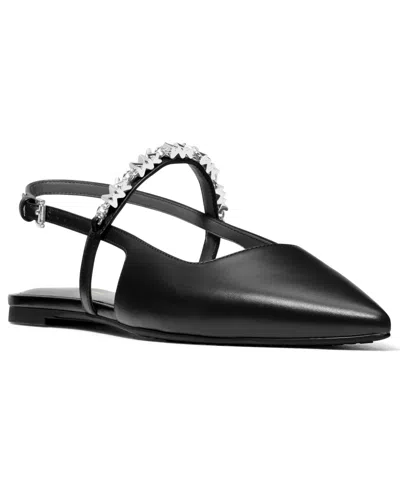 Michael Kors Women's Dina Flex Slingback Flats In Black