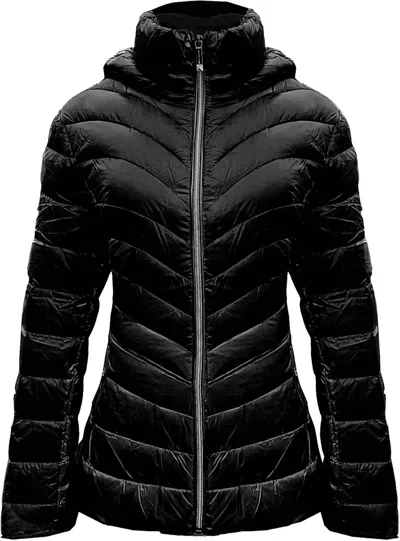 Michael Kors Women's Down Hooded Packable Coat Jacket In Black
