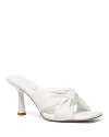Michael Kors Elena 75mm Mules In Optic White