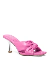 Michael Kors Women's Elena Slip On Knotted High Heel Sandals In Cerise