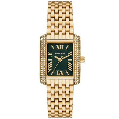 Michael Kors Women's Emery Three-hand Gold-tone Stainless Steel Watch 33 X 27mm