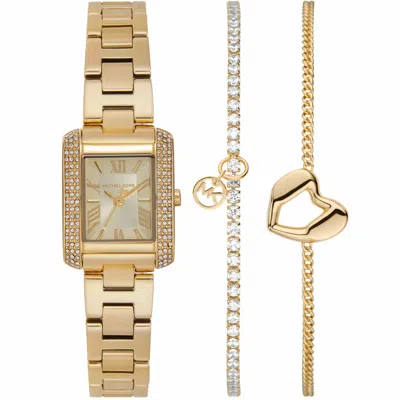Michael Kors Women's Emery Set Gold Dial Watch