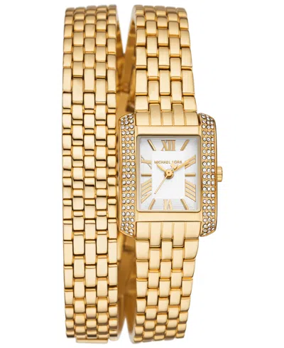 Michael Kors Women's Emery Three-hand Gold-tone Stainless Steel Watch 22mm