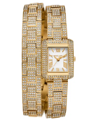 Michael Kors Women's Emery Three-hand Gold-tone Stainless Steel Watch 22mm