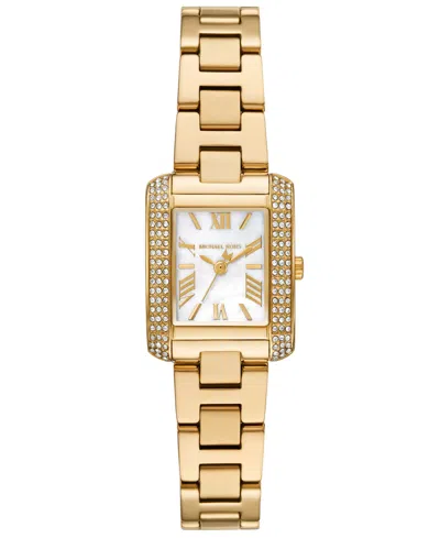 MICHAEL KORS WOMEN'S EMERY THREE-HAND GOLD-TONE STAINLESS STEEL WATCH 22MM