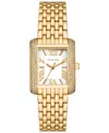 Michael Kors Women's Emery Three-hand Gold-tone Stainless Steel Watch 27mm X 33mm In Gold-tone