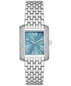 Michael Kors Women's Emery Three-hand Silver-tone Stainless Steel Watch 27mm X 33mm In Silver-tone