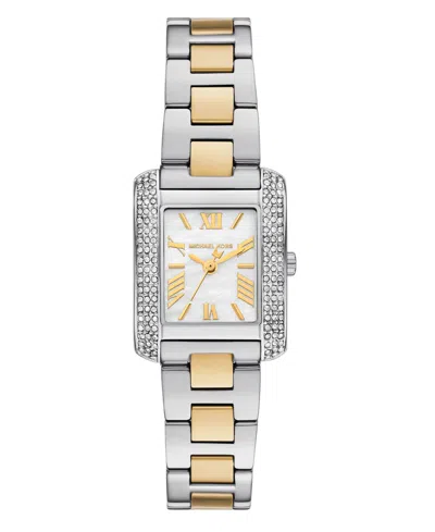 Michael Kors Women's Emery Three-hand Two-tone Stainless Steel Watch, 22x28mm