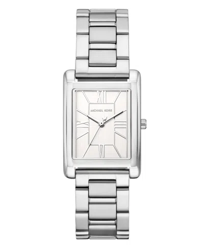 Michael Kors Women's Essex Silver-tone Stainless Steel Watch, 26x36mm