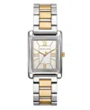 Michael Kors Women's Essex Three-hand Two-tone Stainless Steel Watch, 26x36mm In Multi