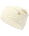 Michael Kors Women's Exposed Seam Cuff Beanie In White