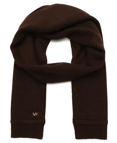 Michael Kors Women's Exposed Seam Scarf In Brown
