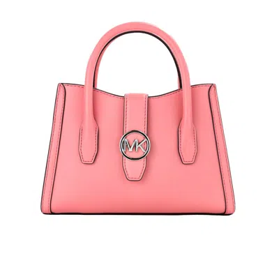 Michael Kors Women's Gabby Faux Leather Top Zip Satchel Crossbody Bag In Tea Rose