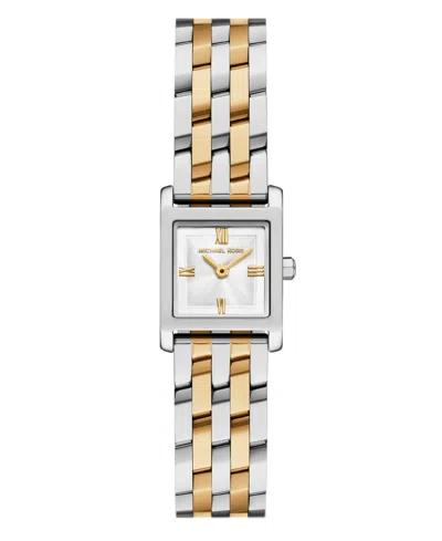 Michael Kors Women's Georgie Quartz Two-hand Two-tone Stainless Steel Watch 19mm In Gold