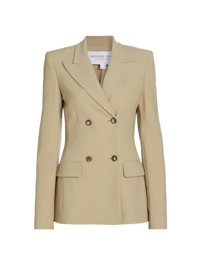 Michael Kors Women's Georgina Wool Double-breasted Blazer In Neutral
