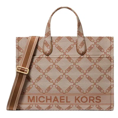 Michael Kors Women's Gigi Luggage Grab Tote Handbag In Brown