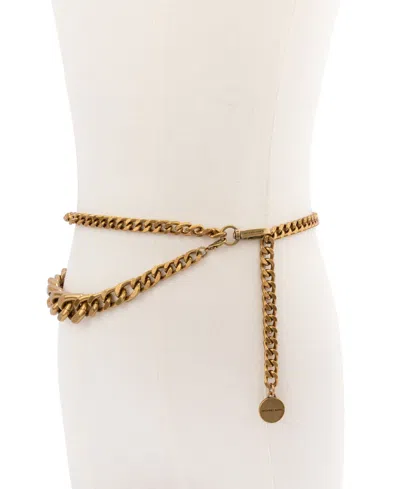 Michael Kors Women's Gradient Swag Chain Belt In Antique Gold