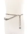 Michael Kors Women's Gradient Swag Chain Belt In Polished Nickel