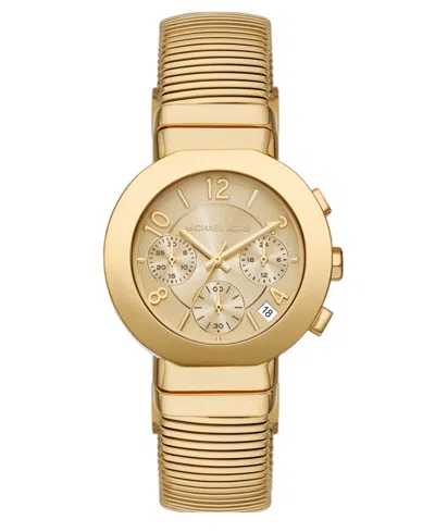 Michael Kors Women's Gramercy Chronograph Gold-tone Stainless Steel Watch, 36mm