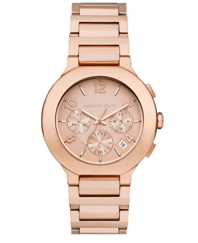 Michael Kors Women's Gramercy Chronograph Rose Gold-tone Stainless Steel Watch, 40mm