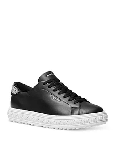 Michael Kors Women's Grove Lace Up Low Top Sneakers In Black