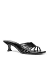 Michael Kors Women's Haisley Kitten Heel Sandals In Black
