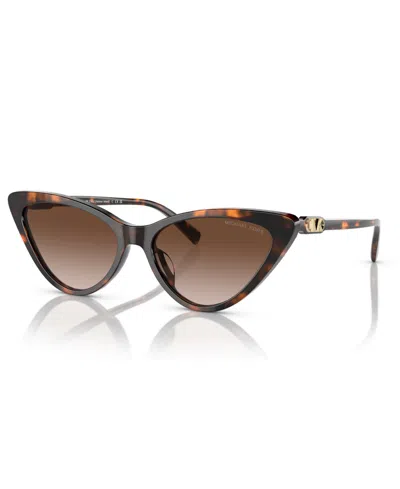 Michael Kors Women's Harbour Island Sunglasses, Gradient Mk2195 In Dark Tortoise