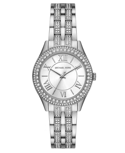 Michael Kors Women's Harlowe Three-hand Stainless Steel Watch 33mm In Gray